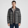 Fleece-Lined Plaid Shirt Jacket For Men - Glenn