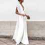 Flowing Evening Dress With Ruffled Sleeves - Hattie