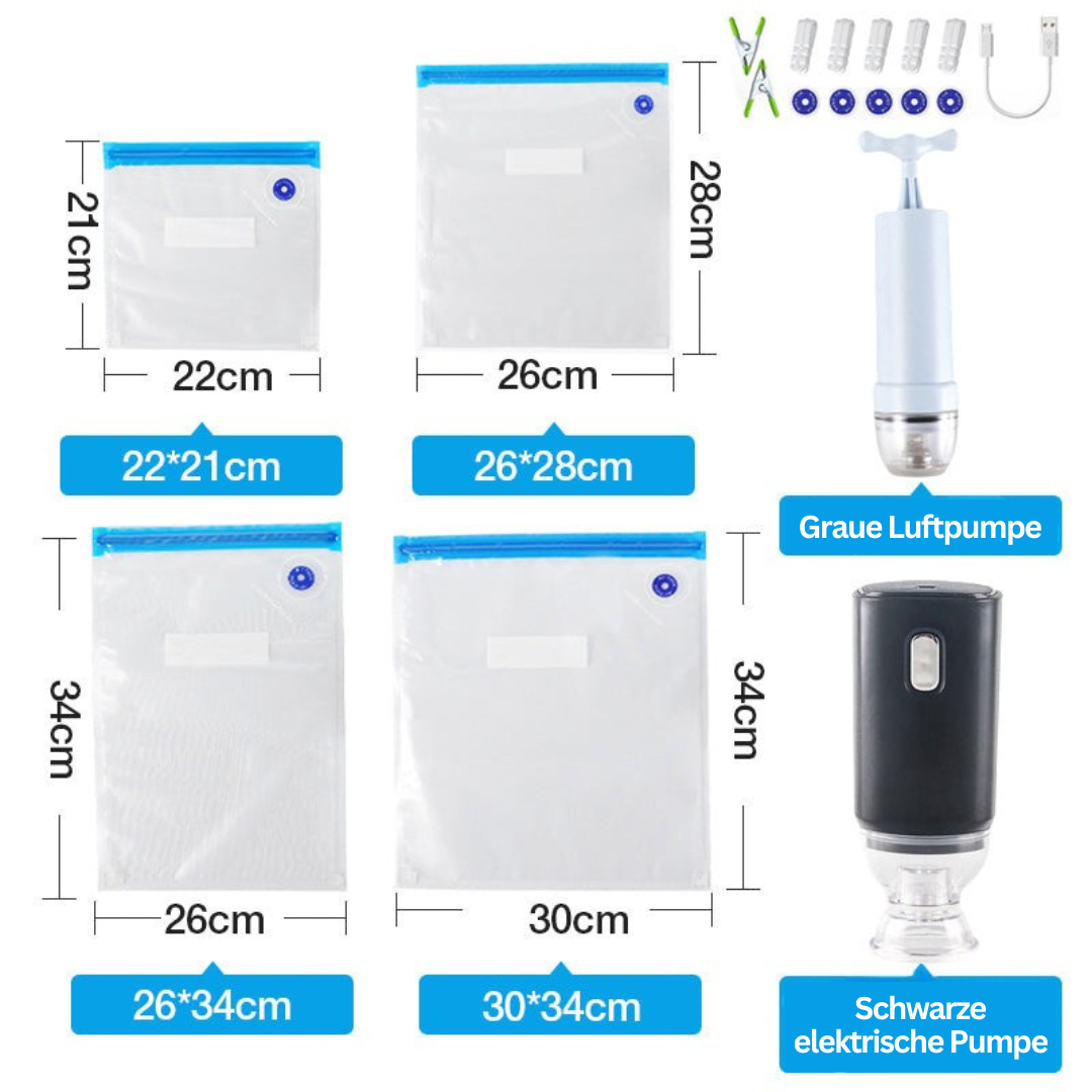10 Reusable Vacuum Sealer Bags – FreshGuard – Berg & Blum