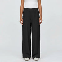Full-Length Wide-Leg Casual Trousers - Renee