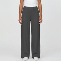 Full-Length Wide-Leg Casual Trousers - Renee