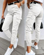 Functional Women's Trousers With Side Pockets - Lila