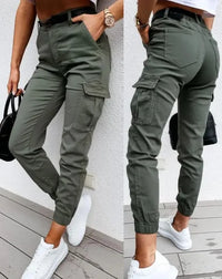 Functional Women's Trousers With Side Pockets - Lila