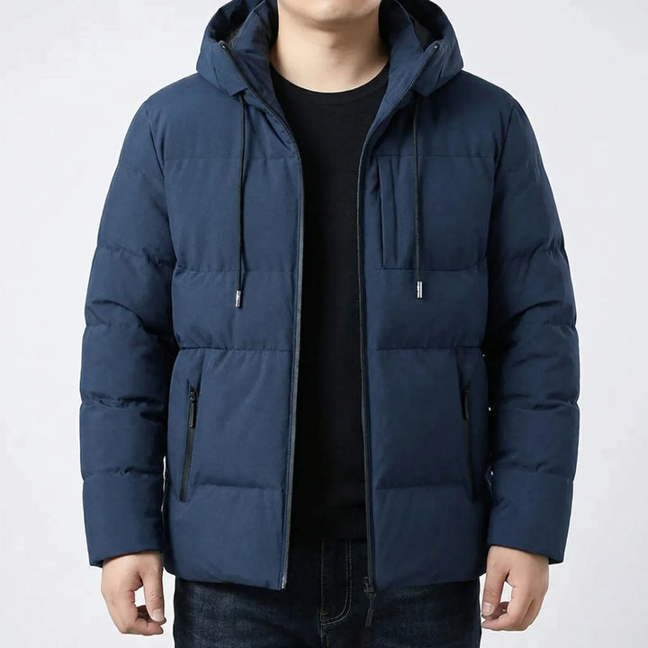 Gefütterte Winterjacke Herren Mit Kapuze - Gustavo