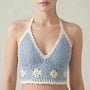 Gehäkeltes Neckholder-Crop-Top - Eva