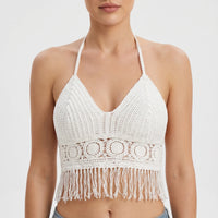 Gehäkeltes Neckholder-Crop-Top - Jane