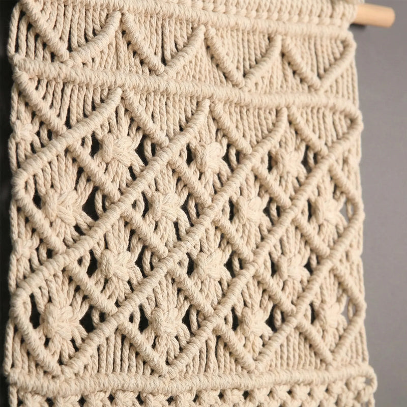 Geknüpfter Makramee-Wandbehang - Hearthloom