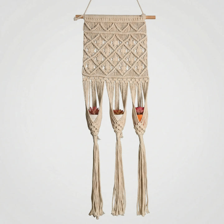 Geknüpfter Makramee-Wandbehang - Hearthloom