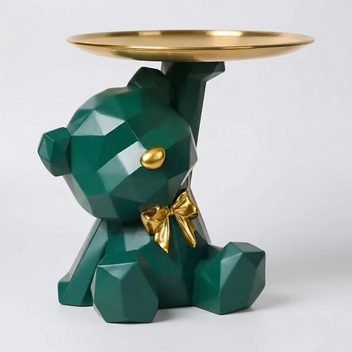 Geometrische Berenfiguur Met Dienblad - Facetivo