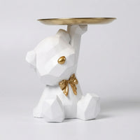 Geometrische Berenfiguur Met Dienblad - Facetivo