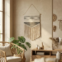 Geometrischer Boho-Wandbehang - Averelle
