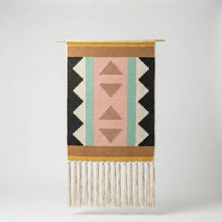 Geometrischer Boho-Wandbehang - Garduraft
