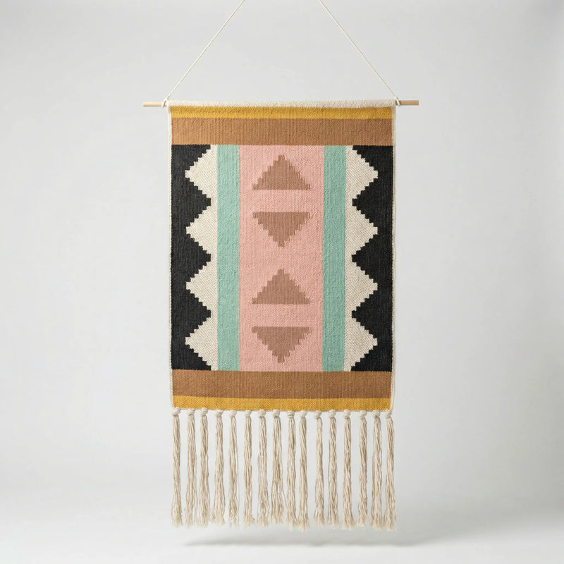 Geometrischer Boho-Wandbehang - Garduraft