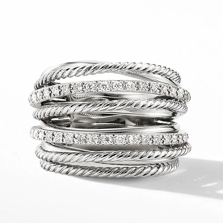 Geometrischer Designring - OfficeElegance