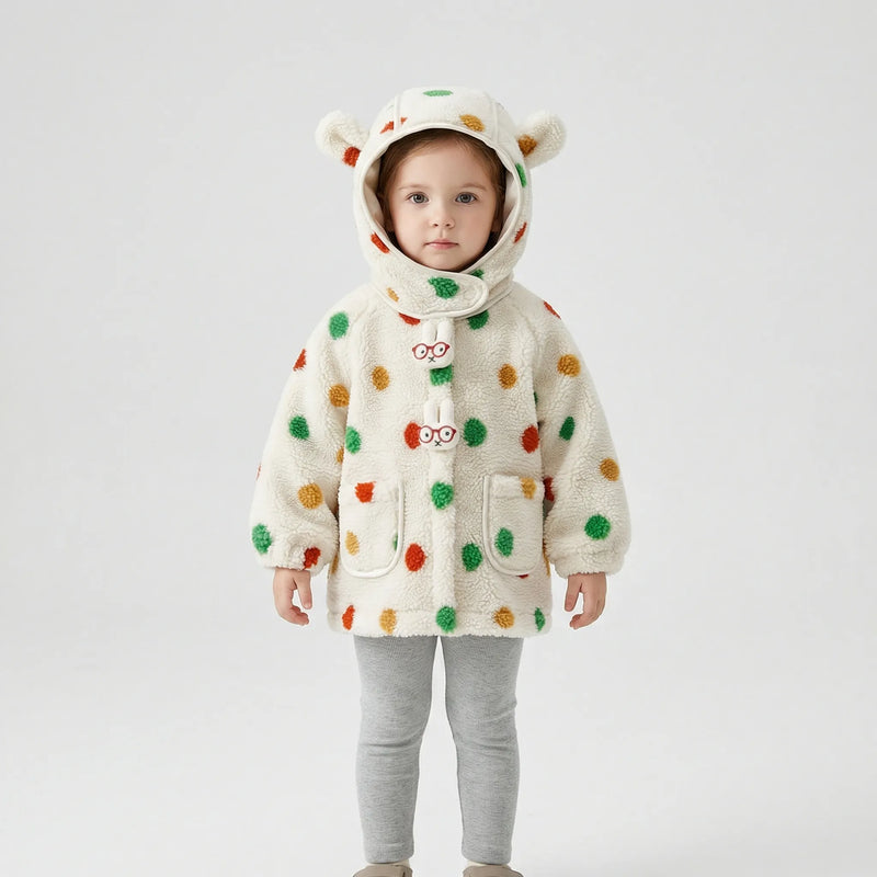 Gepunktete Kinderjacke Mit Kapuze - Bonnie