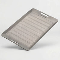 Geriffelte Camping-Grillplatte Mit Zange -  Flamekit