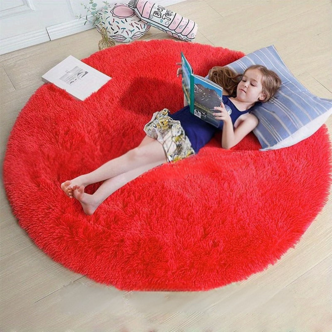 Runder Fluffy Teppich - Clouda