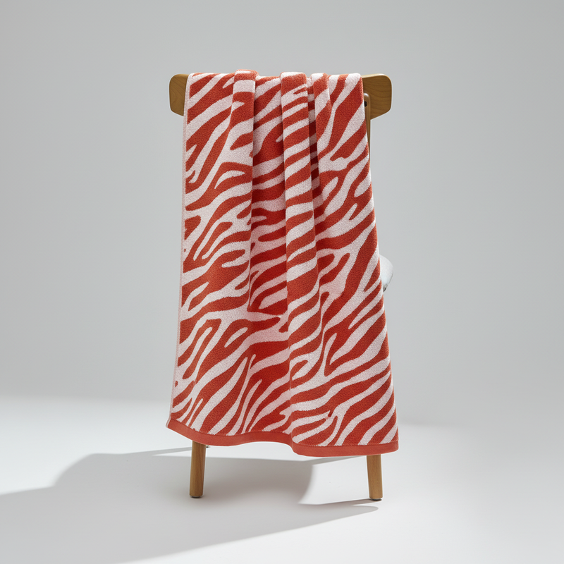 Gestreiftes Baumwollhandtuch - TigerTowel