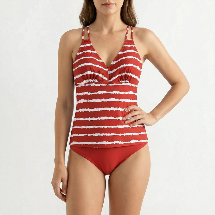 Gestreiftes Tankini-Set - Zunari