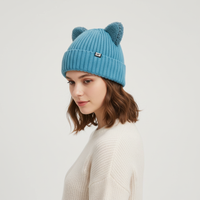 Gestrickte Wintermütze Mit Ohren - PurrHat