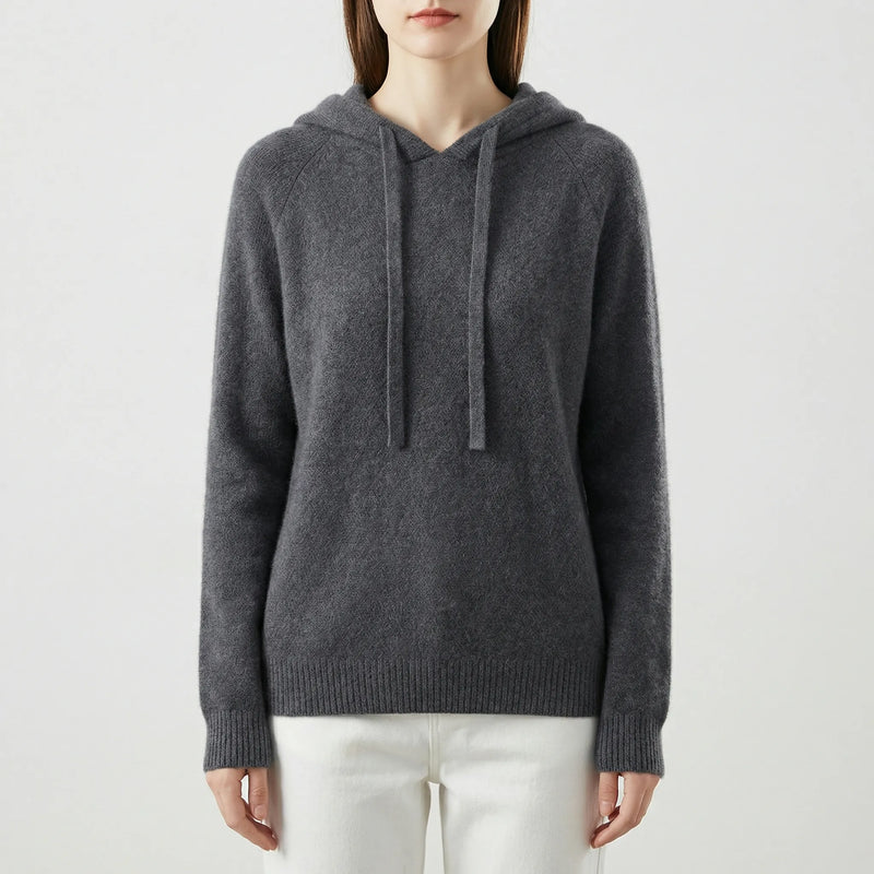 Gestrickter Kapuzenpullover Mit Weicher Struktur - Angie