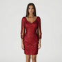 Glamouröses Partykleid Mit V Ausschnitt - Loreen