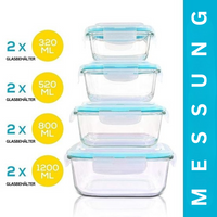 Lunchbox aus Borosilikatglas – GlassGuard Bento