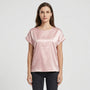 Glossy Short-Sleeve Relaxed Top - Natasha