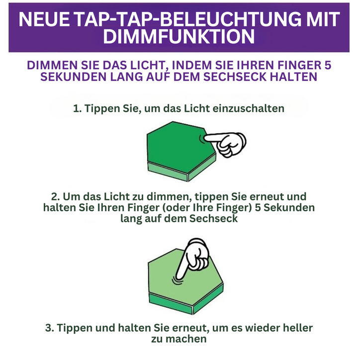 Interaktive Sechseckige Beleuchtung – GlowHex