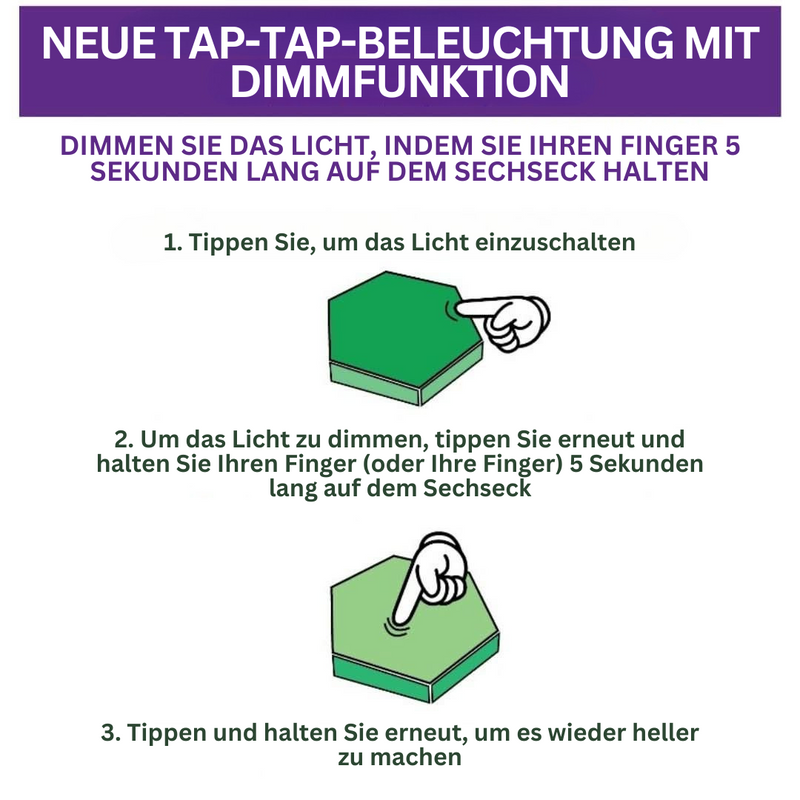 Interaktive Sechseckige Beleuchtung – GlowHex