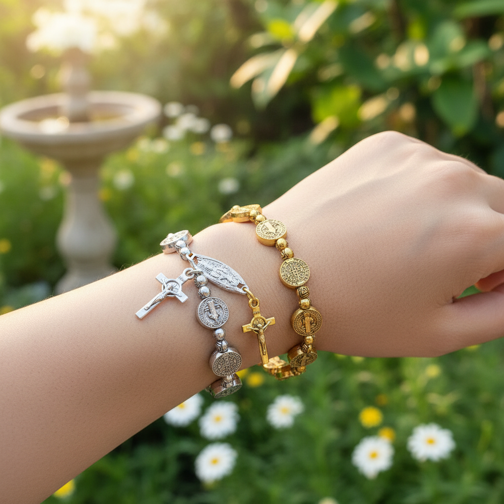 Gold- Und Silberarmband - FaithBracelet