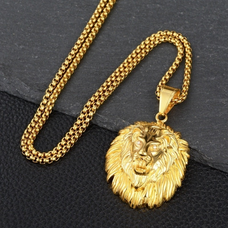 Goldfarbene Halskette - LionGlow