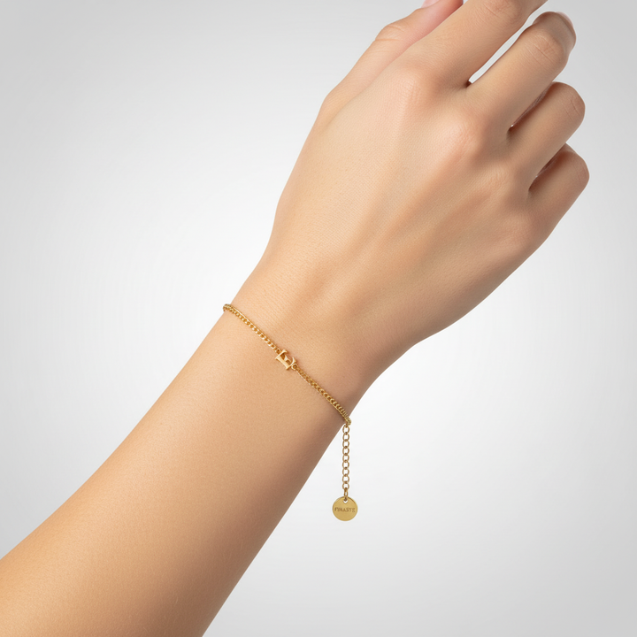 Goldfarbenes Initialarmband - InitialGold