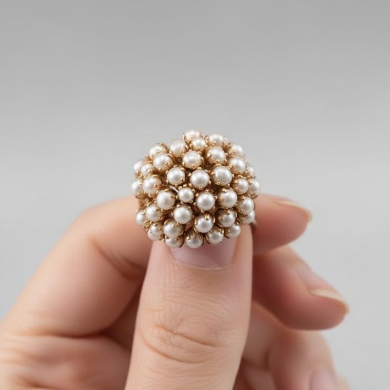 Goldplattierter Ring - SparklePiece