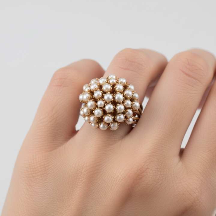 Goldplattierter Ring - SparklePiece