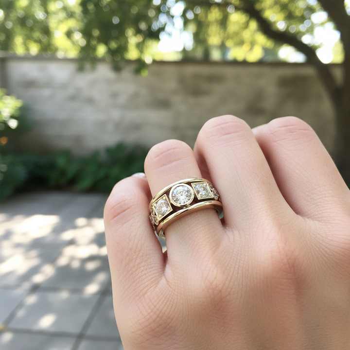 Goldring Mit Zirkonia - LuxeBand