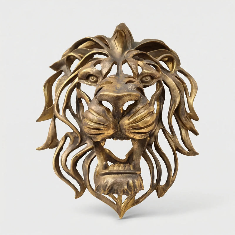 Gouden Leeuwenhoofd Wandreliëf - Auromane