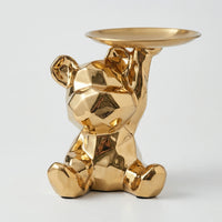 Goudglanzend Beertje Met Schaaltje - Goldteddi