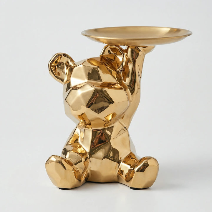 Goudglanzend Beertje Met Schaaltje - Goldteddi