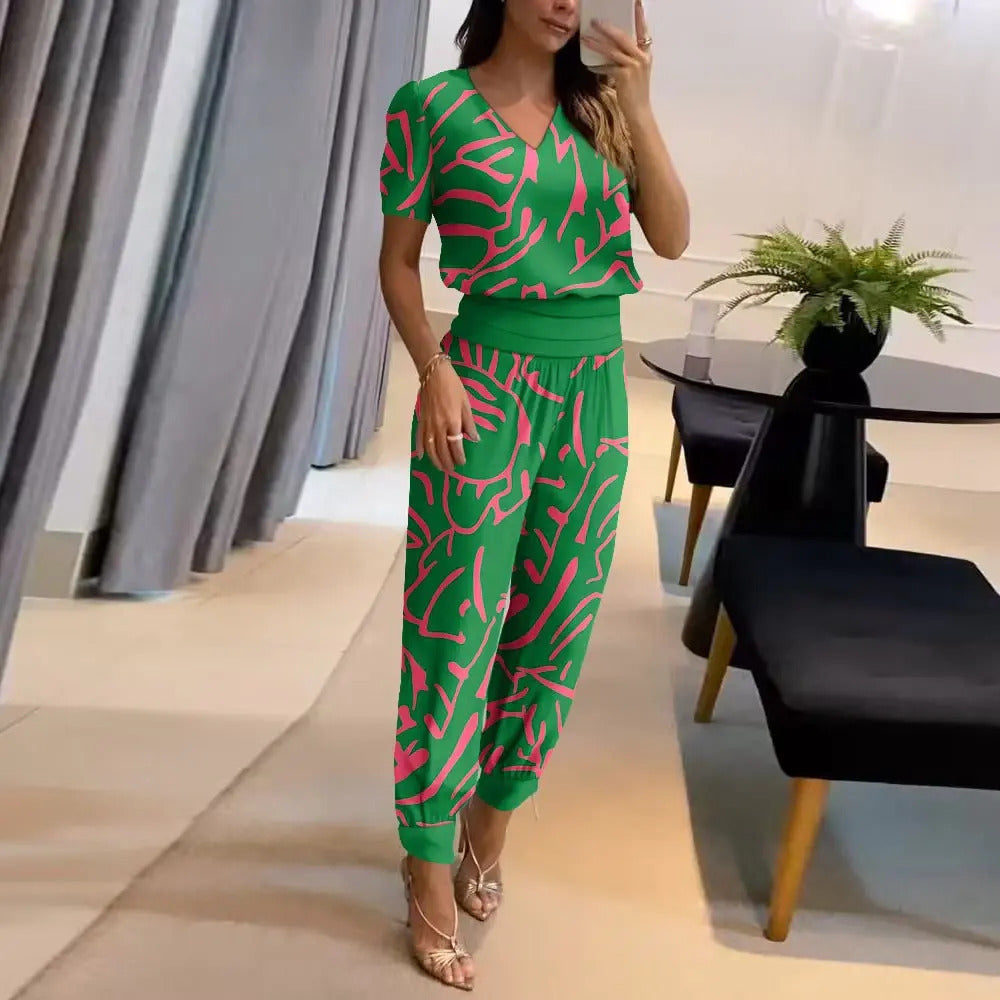 Stylischer Bedruckter Jumpsuit - Nova
