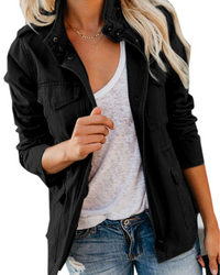 Damen Übergangsjacke leicht mit Reißverschluss & Taschen – Selvara
