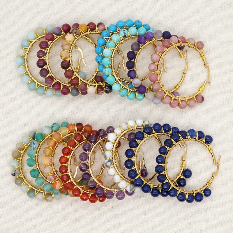 Große Creolen Aus Kristall - CrystalHoops