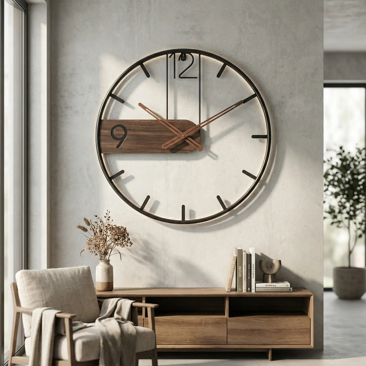Große Moderne Wanduhr - ChronoLuxe
