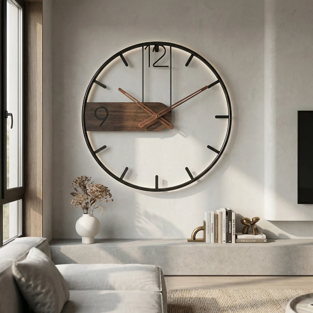 Große Moderne Wanduhr - ChronoLuxe