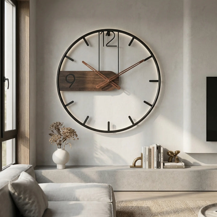 Große Moderne Wanduhr - ChronoLuxe