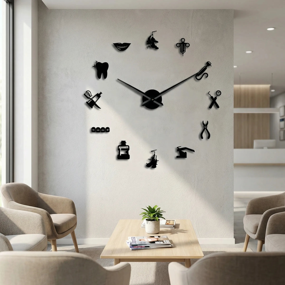 Große Wanduhr Für Praxen - Dentiqube