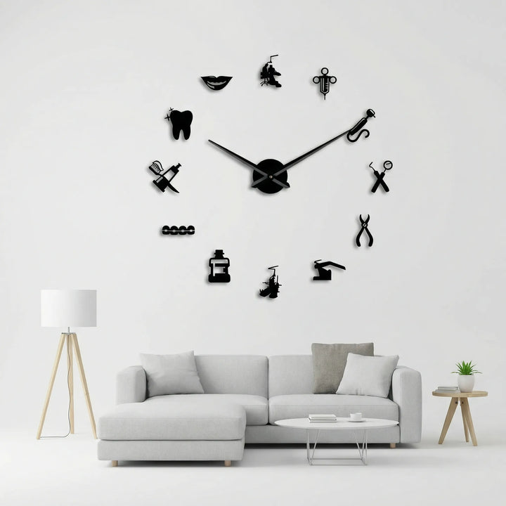 Große Wanduhr Für Praxen - Dentiqube