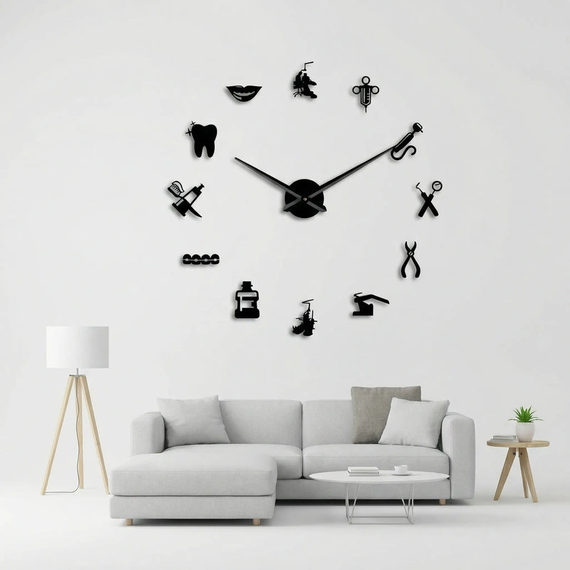 Große Wanduhr Für Praxen - Dentiqube