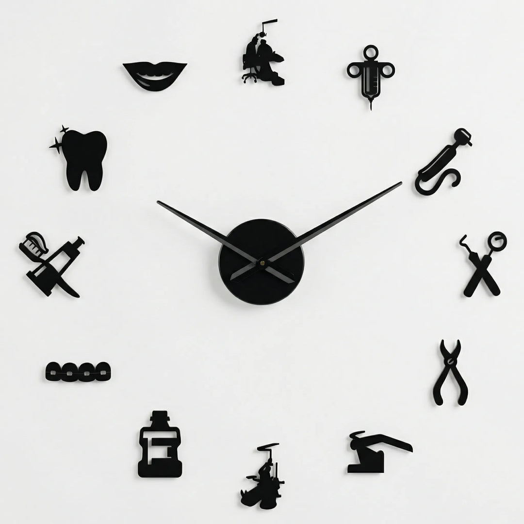 Große Wanduhr Für Praxen - Dentiqube