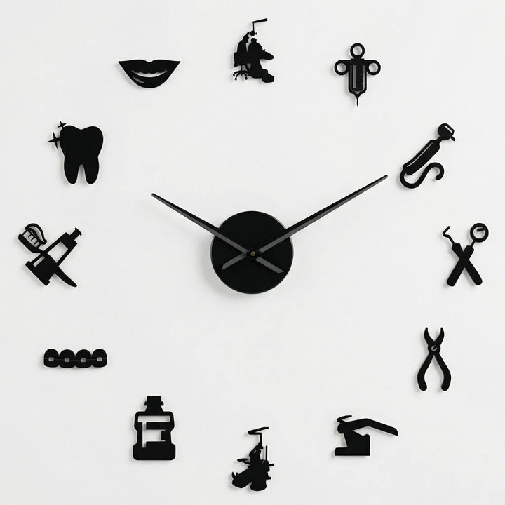 Große Wanduhr Für Praxen - Dentiqube